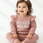 Baby Girl in Pink Mama's Mini Set