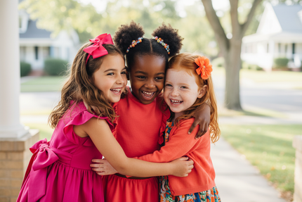 Back to School - Three Best Friends Close Up