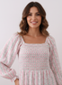 Floral tulip smocked mom dress
