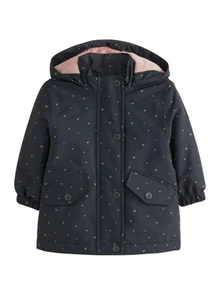 Children's Heart Print Zip Up Jacket - Little Janey Shop