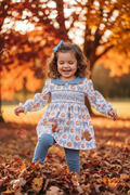 Blue Pumpkin Smocked Set – Lifestyle Ad