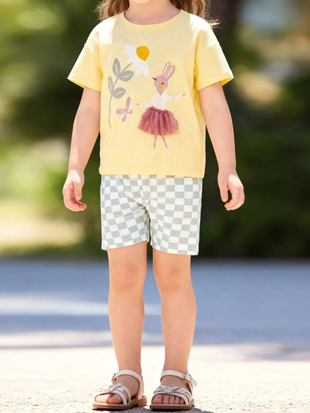 Children's Graphic Sunshine Tee & Shorts Set - Little Janey Shop