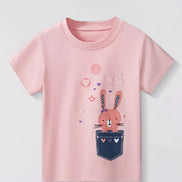 Children's Bunny Round Neck T-Shirt - Little Janey Shop