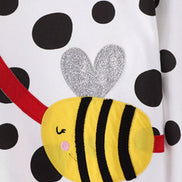 Children's Bee Applique Polka Dot Sweatshirt - Little Janey Shop