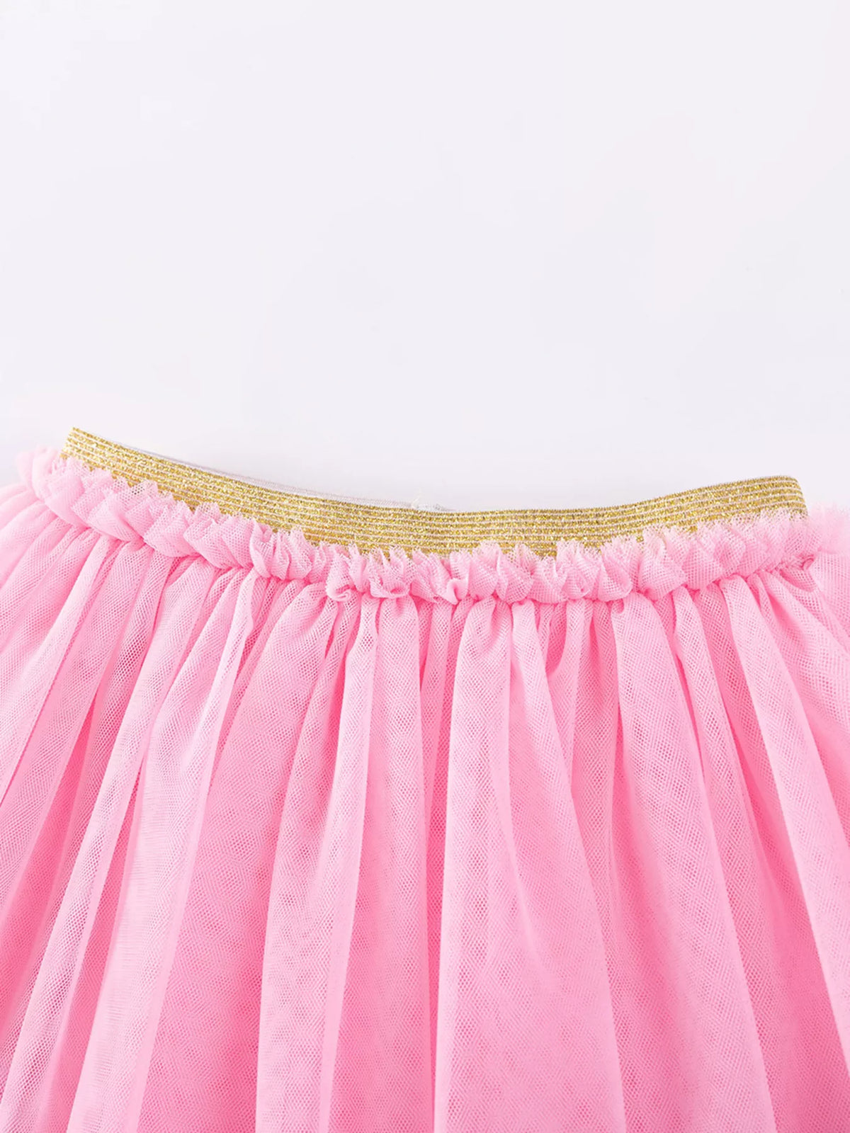 Children's Rainbow Ruffle Sleeve Top and Tulle Skirt Set - Little Janey Shop