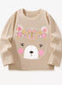 Children's Bear Graphic Long Sleeve T-Shirt - Little Janey Shop