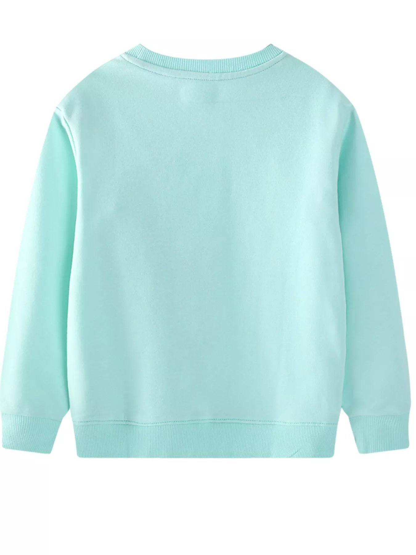 Children's Flower Embroidered Crew Neck Sweatshirt - Little Janey Shop