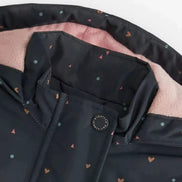 Children's Heart Print Zip Up Jacket - Little Janey Shop