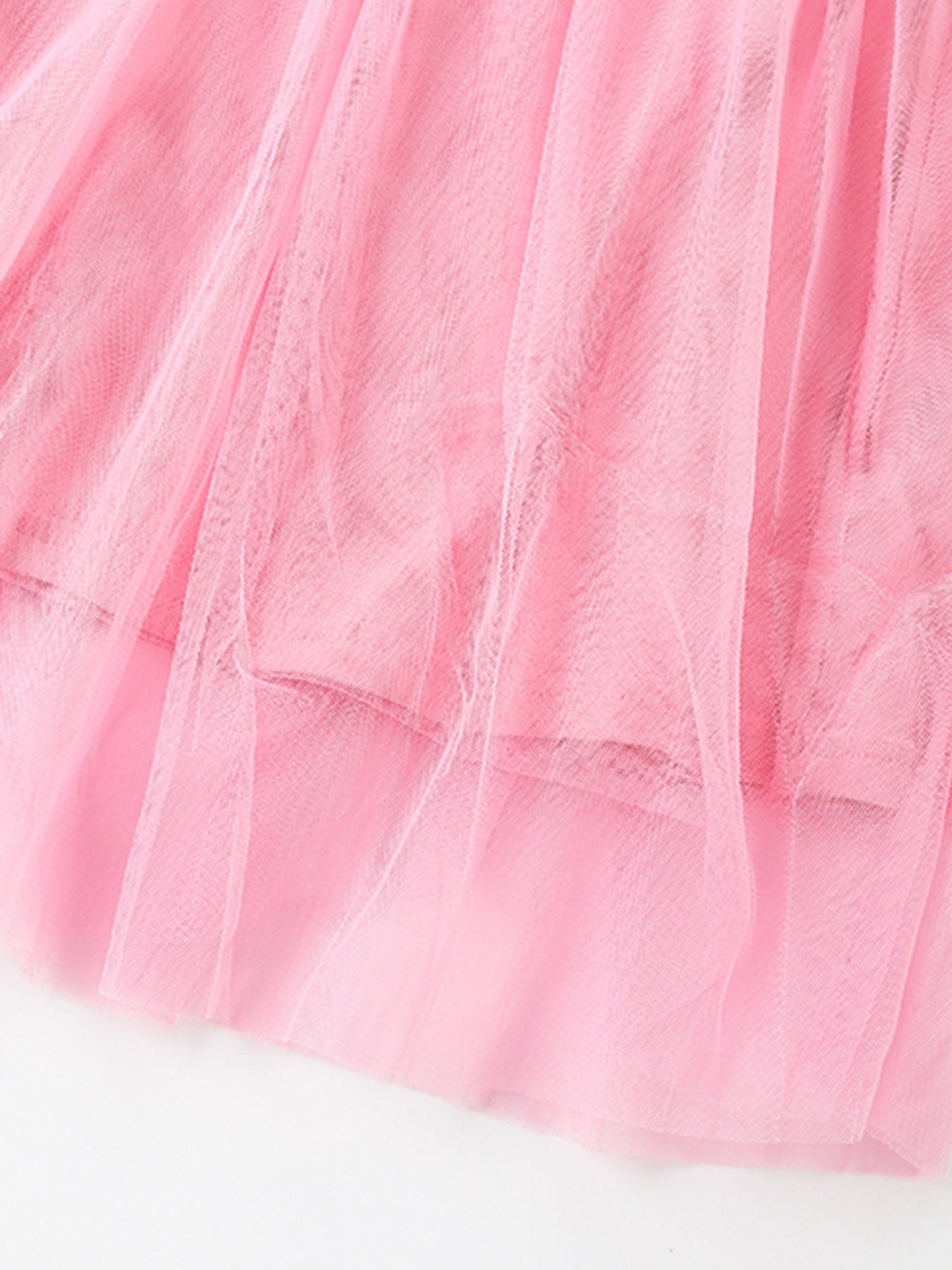 Children's Bunny Applique Tulle Layered Dress - Little Janey Shop