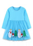 Children's Christmas Long Sleeve Dress - Little Janey Shop