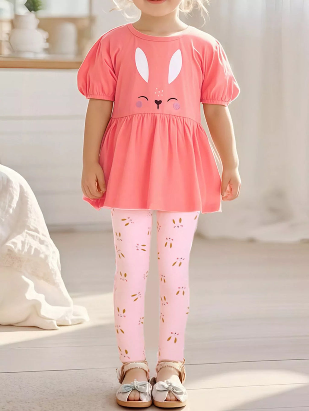 Children's Bunny Swing Top and Leggings Set - Little Janey Shop
