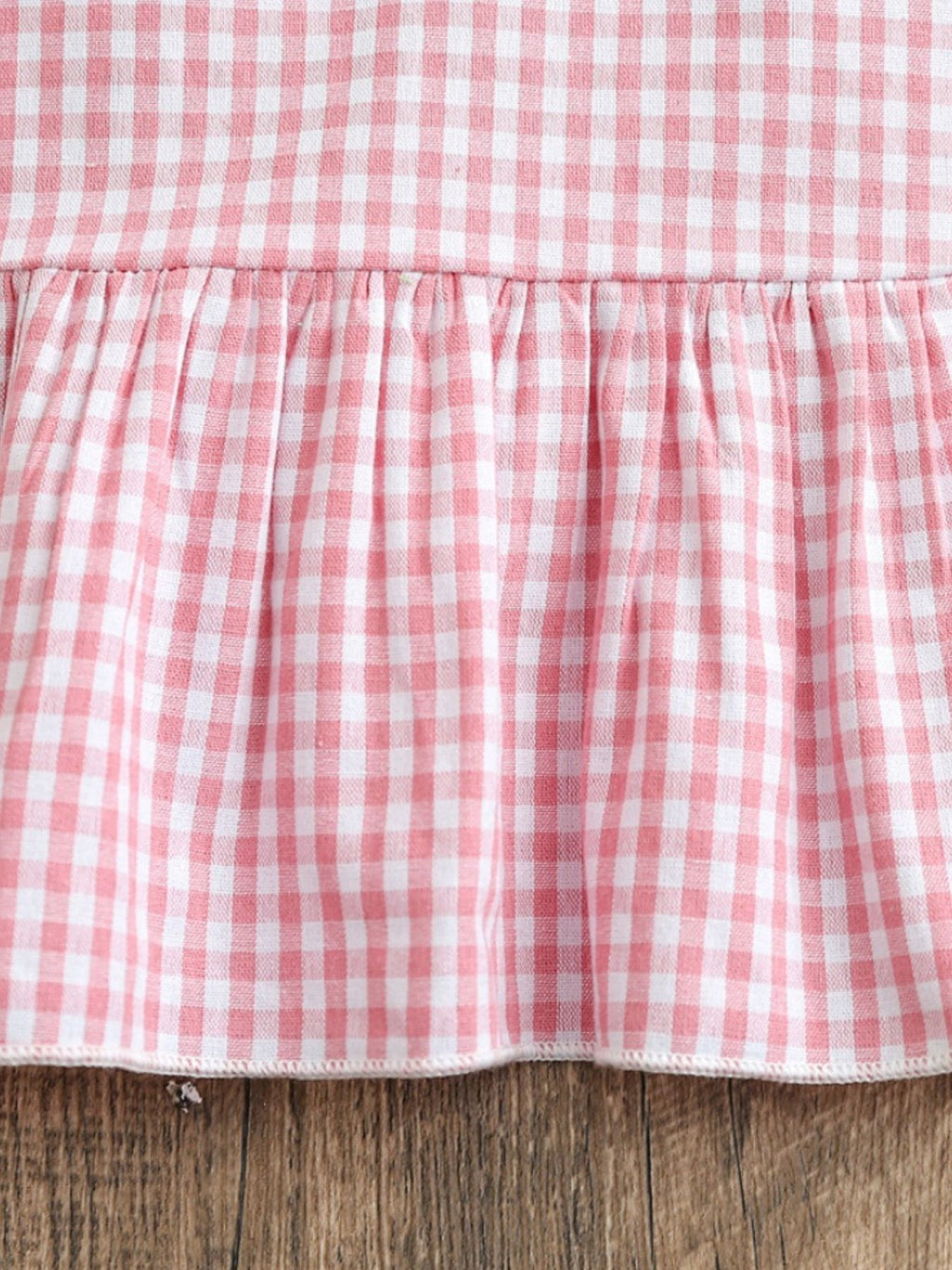 Children's Gingham Ruffle Hem Polo Dress - Little Janey Shop