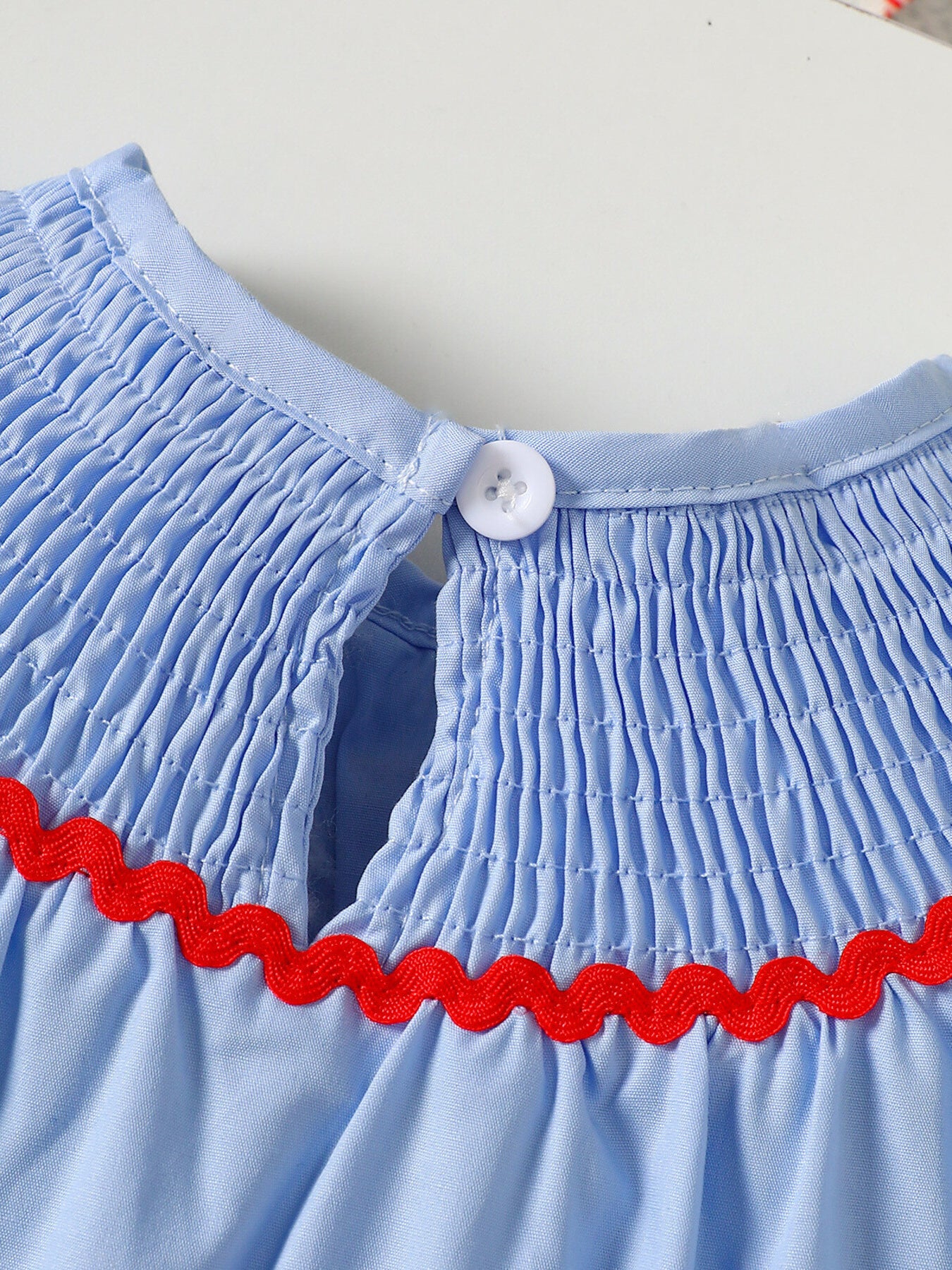 Children's American Flag Smocked Top and Shorts Set - Little Janey Shop