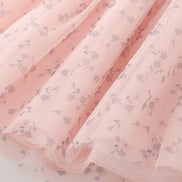 Children's Bunny Blush Pink Applique Tulle Dress - Little Janey Shop