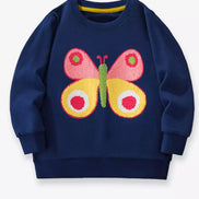 Children's Butterfly Crew Neck Sweatshirt - Little Janey Shop