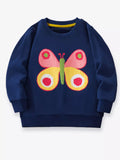 Children's Butterfly Crew Neck Sweatshirt - Little Janey Shop