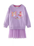 Children's Fairy Embroidered Tulle Sweatshirt Dress - Little Janey Shop