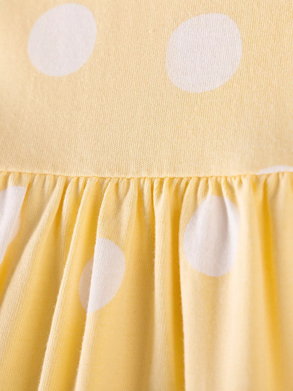 Children's Swan Applique Polka Dot Ruffle Sleeve Dress - Little Janey Shop
