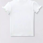 Girls' Scooter Graphic Ruffle Sleeve T-Shirt | 100% Cotton | Sizes 2 - 3Y–8Y - Little Janey Shop