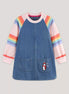 Children's Contrast Raglan Sleeve Denim Dress - Little Janey Shop