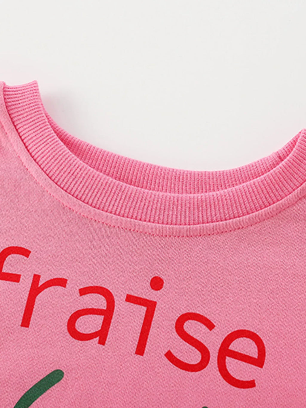 Children's Strawberry Round Neck Casual Sweatshirt - Little Janey Shop
