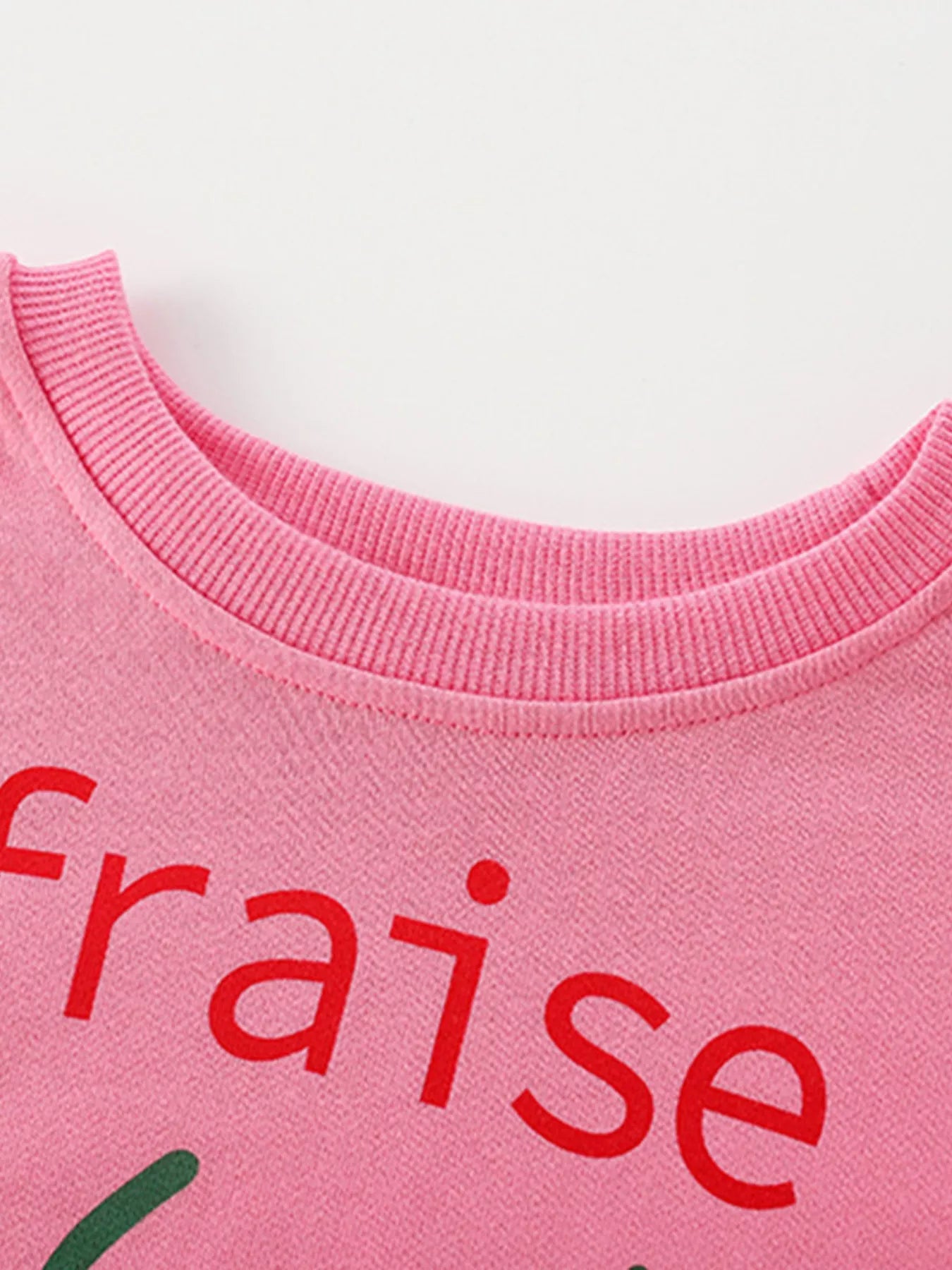 Children's Strawberry Round Neck Casual Sweatshirt - Little Janey Shop