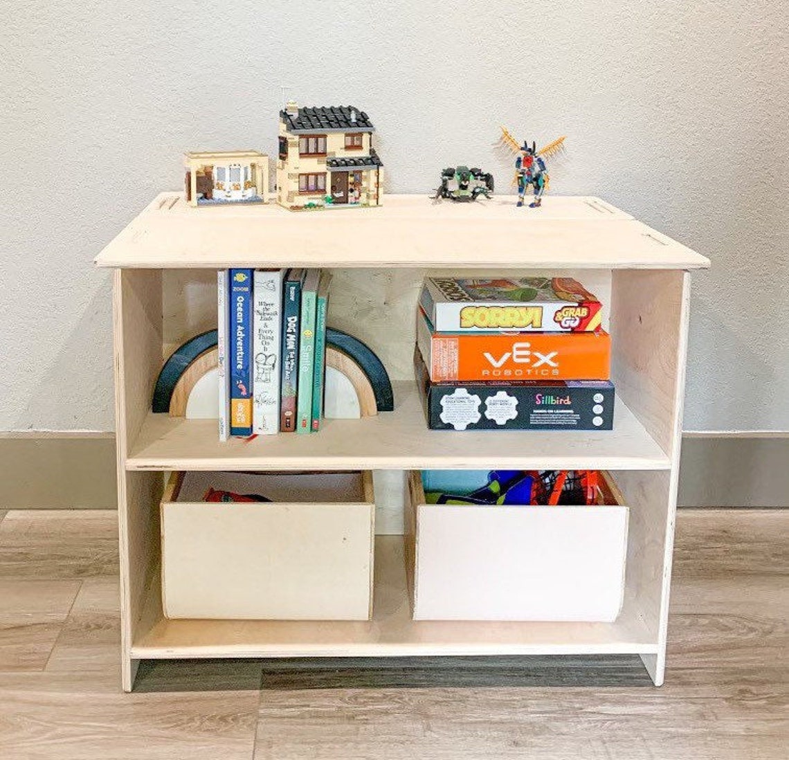 BEAU- Toy Shelf + Hidden Storage 31