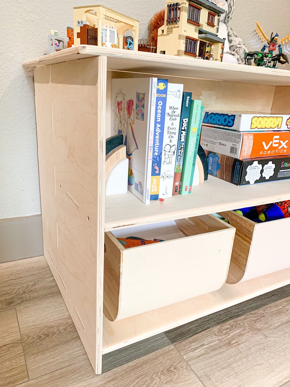 BEAU- Toy Shelf + Hidden Storage 31