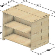 BEAU- Toy Shelf + Hidden Storage 31
