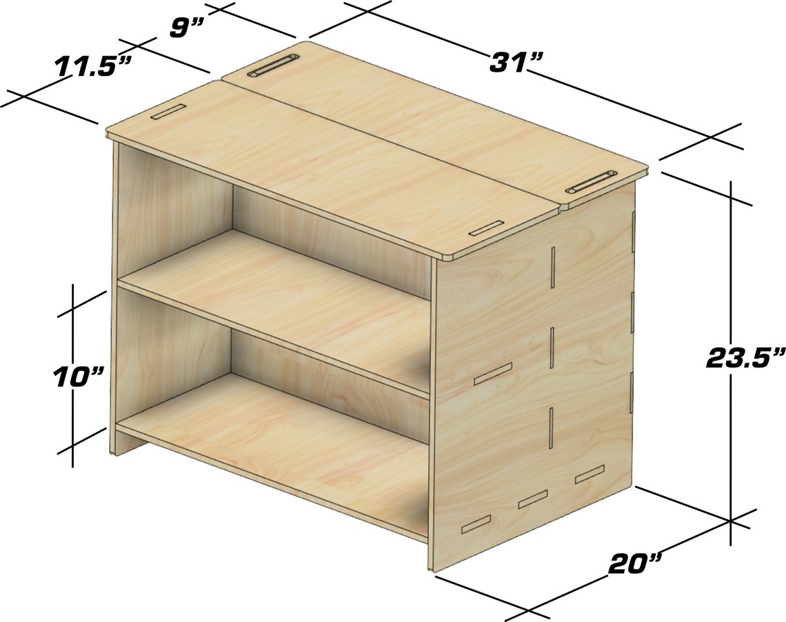 BEAU- Toy Shelf + Hidden Storage 31