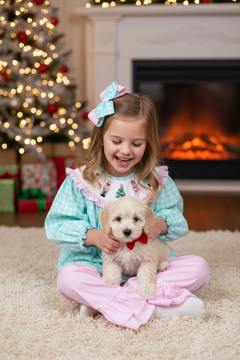 Mint Nutcracker Set – 5Y Puppy Christmas Morning Rug