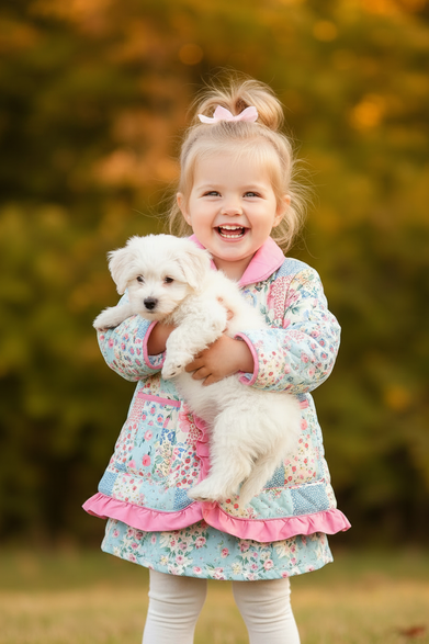 Patchwork Jacket - Tight Frame with Puppy