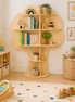 Kids Tree Bookshelf — Wooden Wall Toy Shelf for Children's Rooms | Little Janey